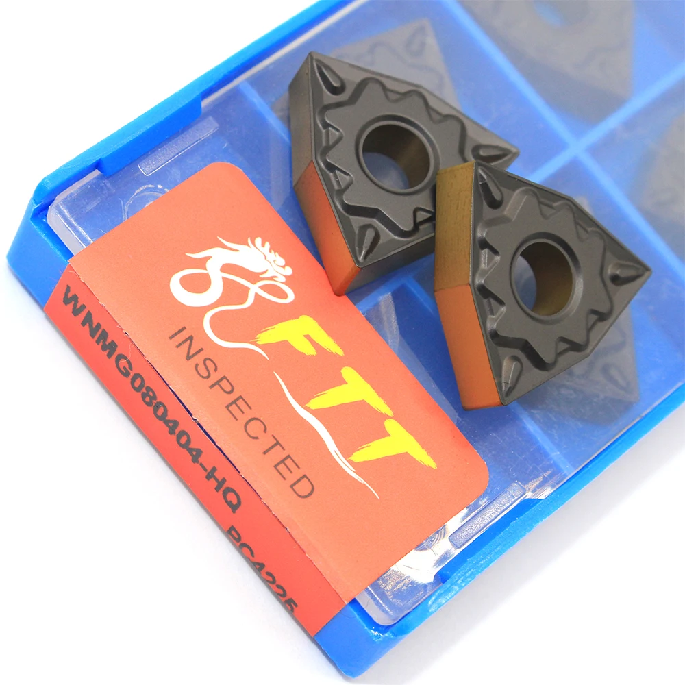 Di Alta Qualità 10Pcs Wnmg080404 Hq 4225 Inserto De Carburo Externa De Alta Calidad Torno Herramienta De Corte Tokarnyy
