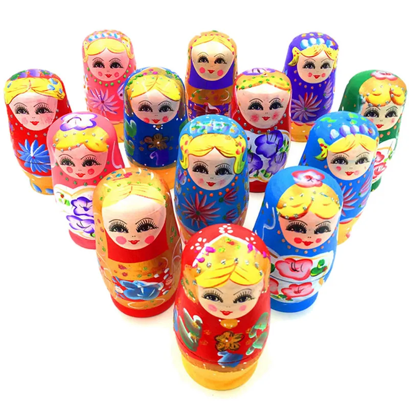 5 шт. деревянные русские куклы матрешки|nesting dolls|russian nesting dollsbabushka matryoshka |