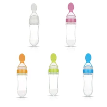 Cheap 5Colors Safety Newborn Baby Bottle With Spoon Food Supplement Rice Paste Feeding Bottle Spoon Food Supplement Training J11 Cheap 5Colors Safety Newborn Baby Bottle With Spoon Food Supplement Rice Paste Feeding Bottle Spoon Food Supplement Training J11