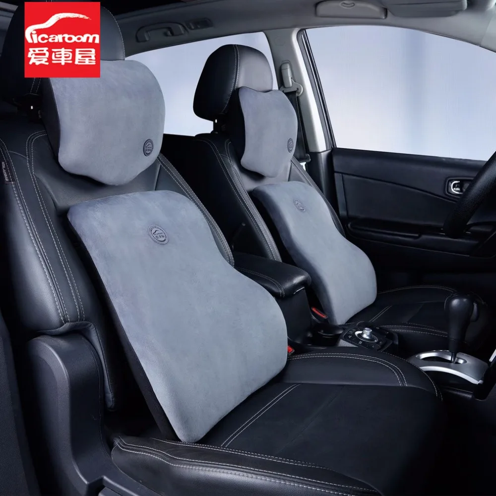 ICAROOM дышащий подголовник для автомобиля, подушки для шеи, подушка на плечо, покрытие, поддержка шеи, авто комфорт, подушка безопасности