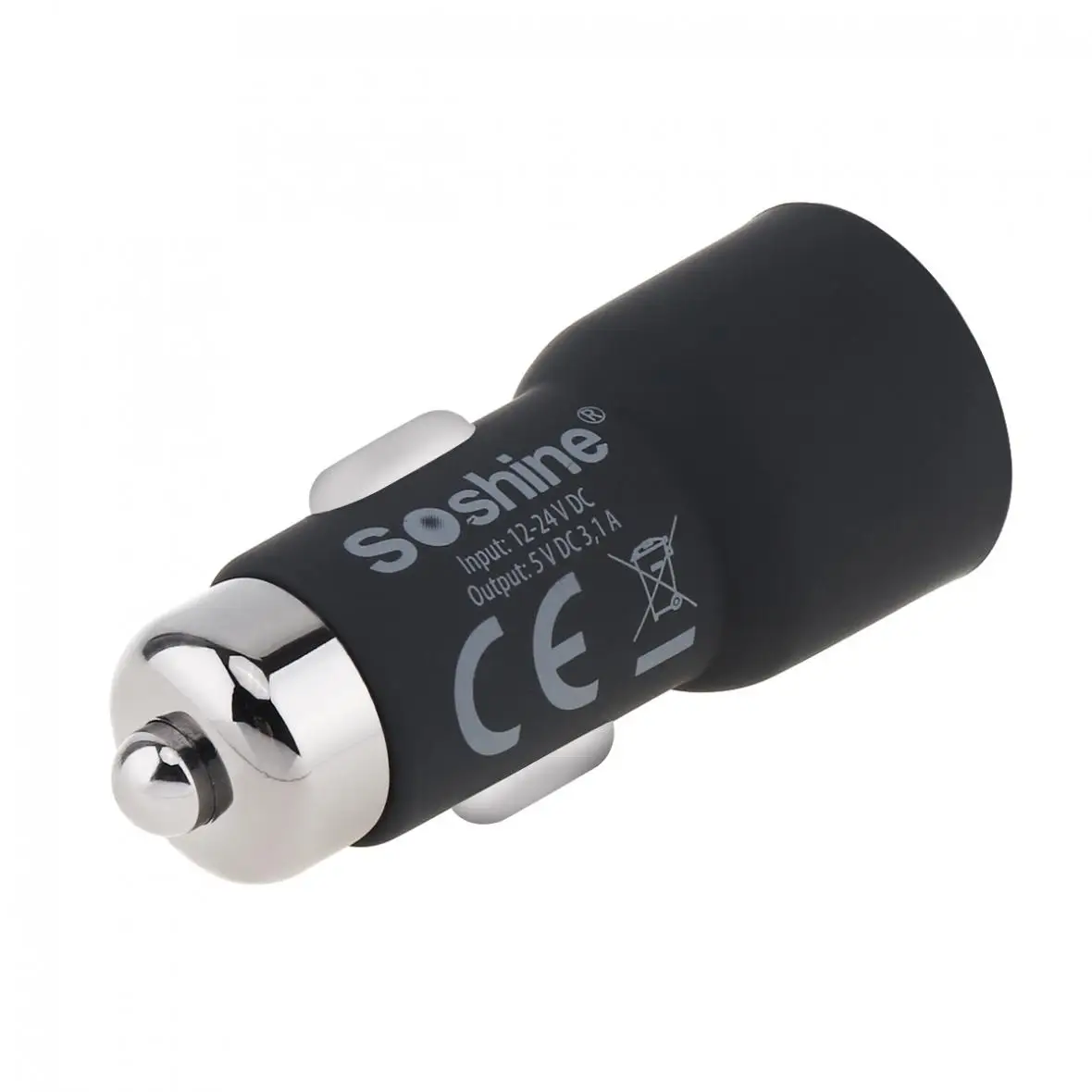 Soshine 5V DC 3,1 A ток автомобильное зарядное устройство с 2 x USB портом для смартфона