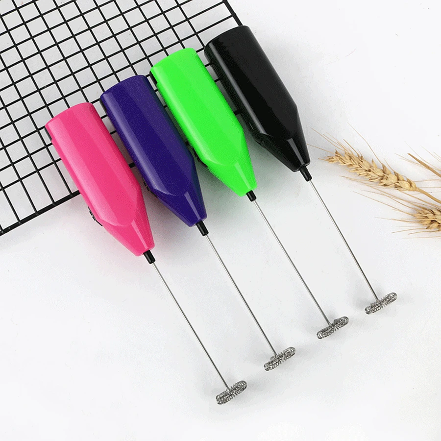 Milk Foamer Coffee Whisk Mixer Electric Blender Egg Beater Mini Frother Handle Stirrer Cappuccino Maker Cooking Tool (1 Pack)_voghion.com