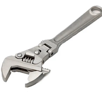 

8 inch Adjustable Ratchet Wrench 180degree Rotation Foldable Spanner Wrench S7