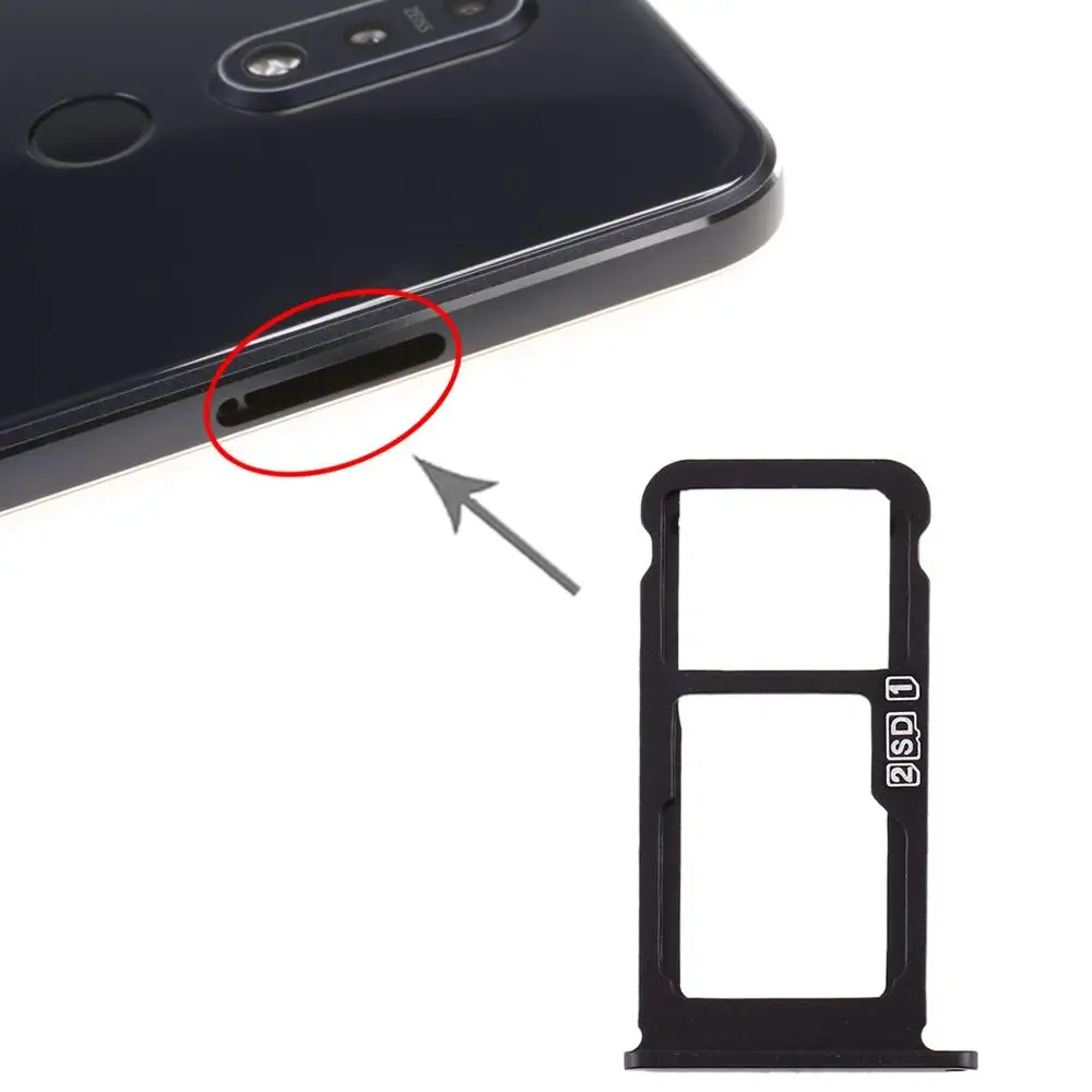 Лоток для sim-карт+ лоток для sim-карт/лоток для карт памяти Micro SD для Nokia 7,1/TA-1100 TA-1096 TA-1095 TA-1085 TA-1097 TA