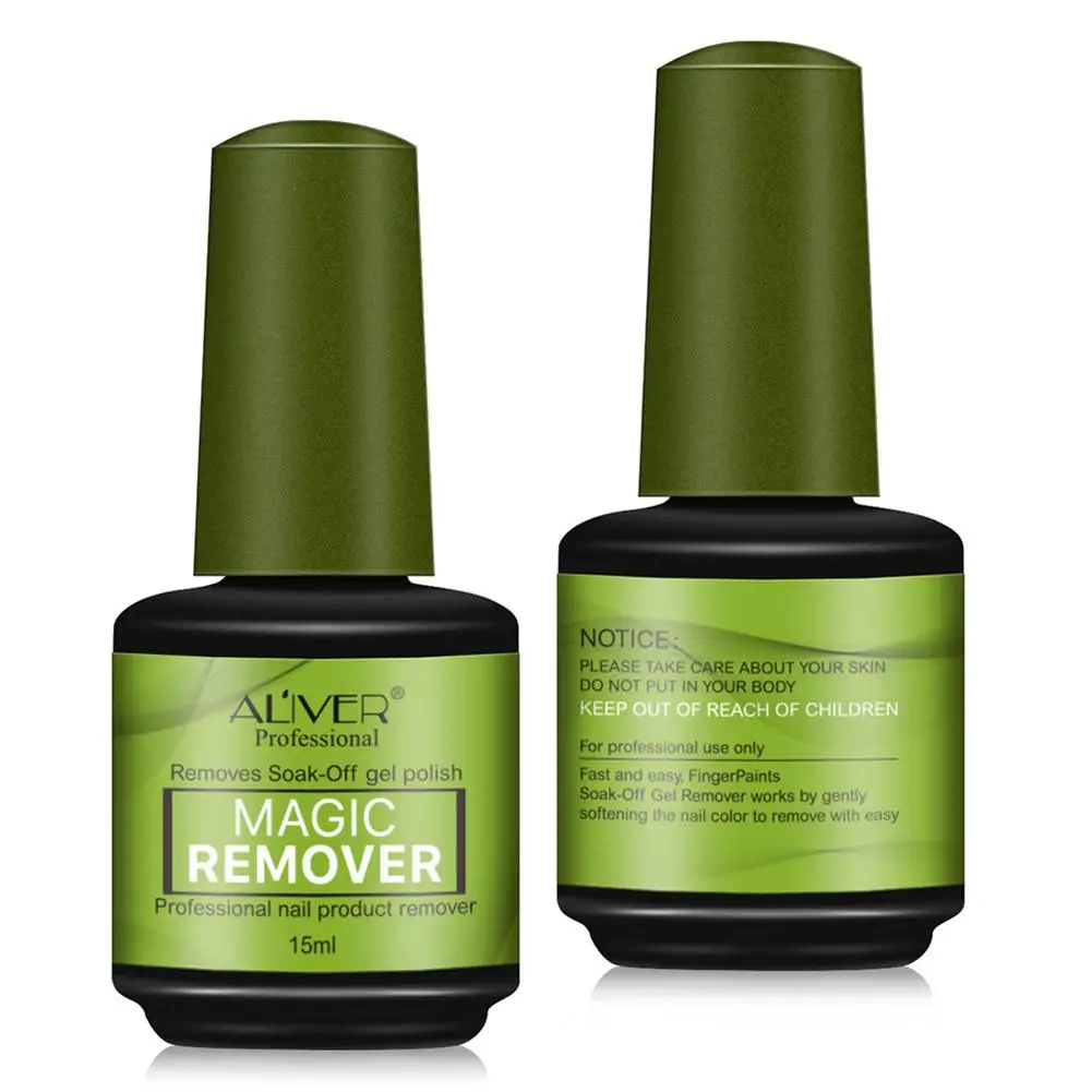 

ALIVER Magic Nail Polish Remover Professional Removes Soak-Off Gel Quick Remove Nail Polish