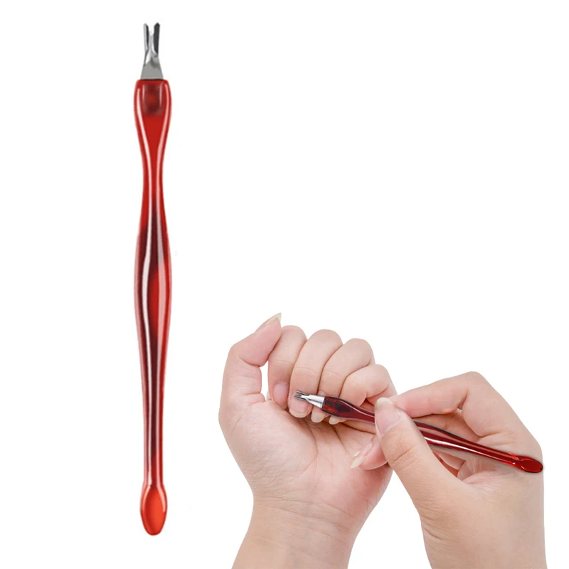 

Stainless Steel Cuticle Remover Dual-ended Finger Dead Skin Push Nail Cuticle Pusher Manicure Nail Care Tool