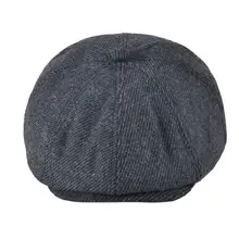 VOBOOM Newsboy шапки для мужчин осень зима полушерстяные Саржевые кабики шляпа теплый головной убор 111