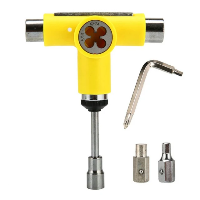 US $11.28 Skateboard Repair Tools Roller Skate Scooter Adjusting Tool T-Wrench Longboard Spanner L-type Screw