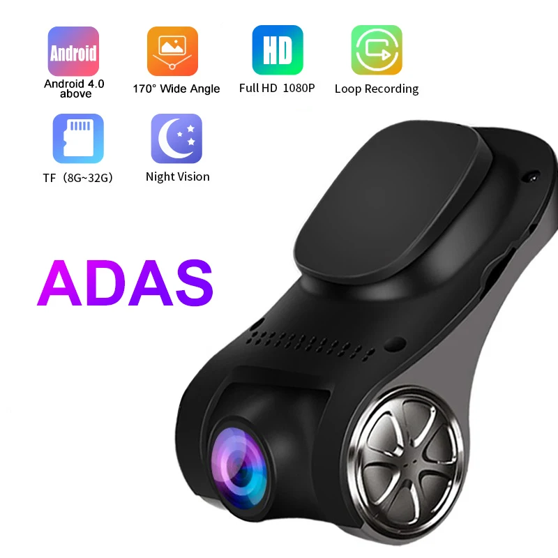 ADAS функция ранжирования 1080P Автомобильный видеорегистратор Камера FHD Dash Cam авто