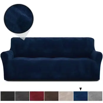

Slipcovers Flannel Sofa Cover Plush Stretch Couch Covers Universal Sectional Sofa Case For Living Room Chair European loveseat