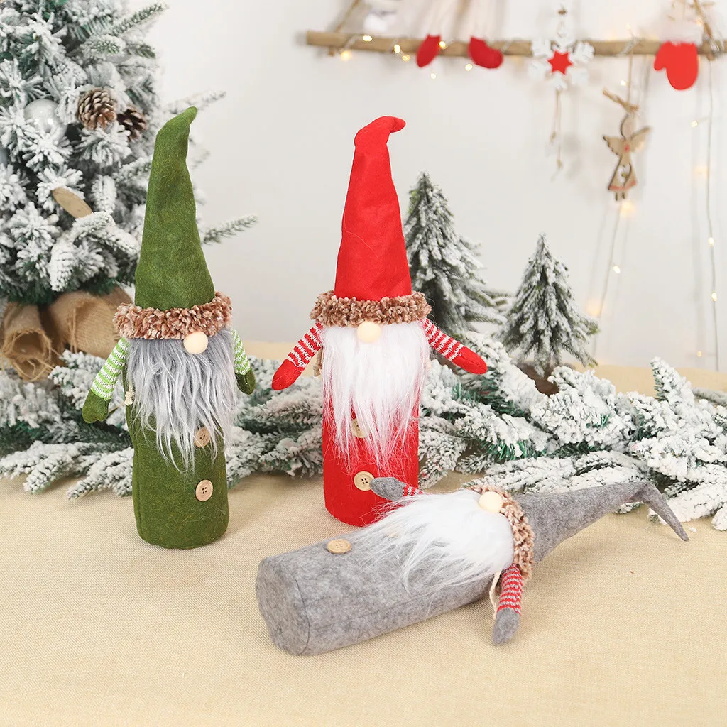 Merry Christmas Santa Wine чехол для бутылки Xmas Festival вечерние декор стола подарок бытовые новые поступления Лучшие продажи Прямая поставка