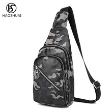Мужские Винтажные водонепроницаемые камуфляжные нагрудные сумки через плечо курьерские дорожные сумки новые