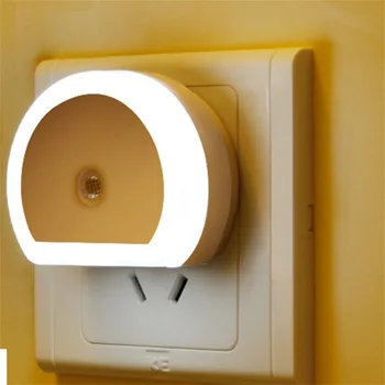 

Light Control Night Lamp LED Night Light With Dual USB Wall Charger Plug Power-saving Dusk to Dawn Sensor Wall Lamp