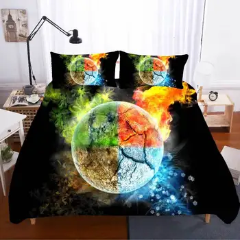 

2 People Single Queen Posciel 3d Kids Gift CoupleStar Bed Linen Cotton Twin Size Bedding Set Luxury Duvet Cover Bed Comforters