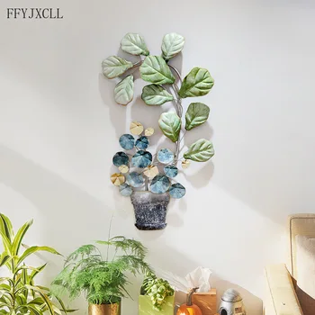 

NORDIC STYLE RESTAURANT IRON ART GREEN WALL DECORATION LIVING ROOM MODERN LIGHT LUXURY WALL DECORATION CREATIVE NET RED WALL