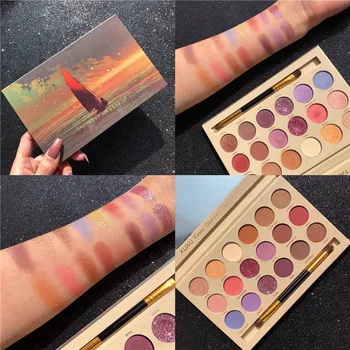 

18 Colors Glitter Eyeshadow Pallete Long lasting Matte Shimmer Eye Shadow Palette Luminous Radiant Nude Pigmented Makeup Palette