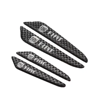 

4PCS Car styling Carbon fiber tape Door Side Edge Protective Sticker For FIAT JUNTO abarth 500 stilo ducato palio Car styling