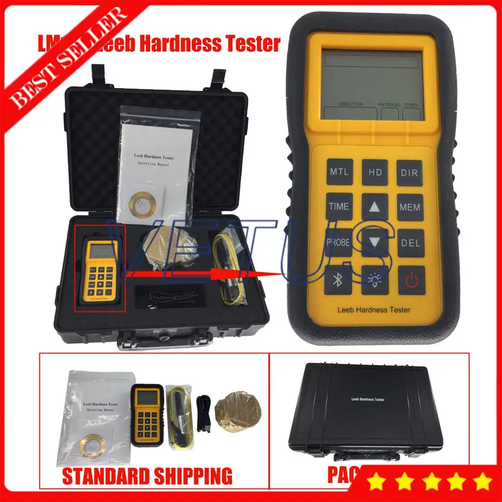 LM100 Portable Leeb Hardness Tester Price with Digital Metal Hardness