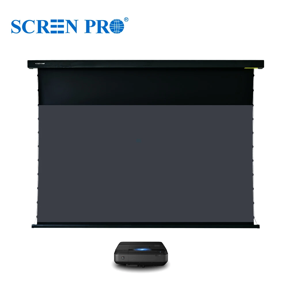 Screenpro Motorized Ust Alr Screen Aj Tabtensioned Screen For Ultra