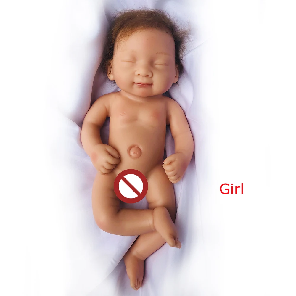 Цельная силиконовая кукла reborn baby 10 дюймов мини девочка bebe reborn bonecas детский подарок игрушка для ванны куклы