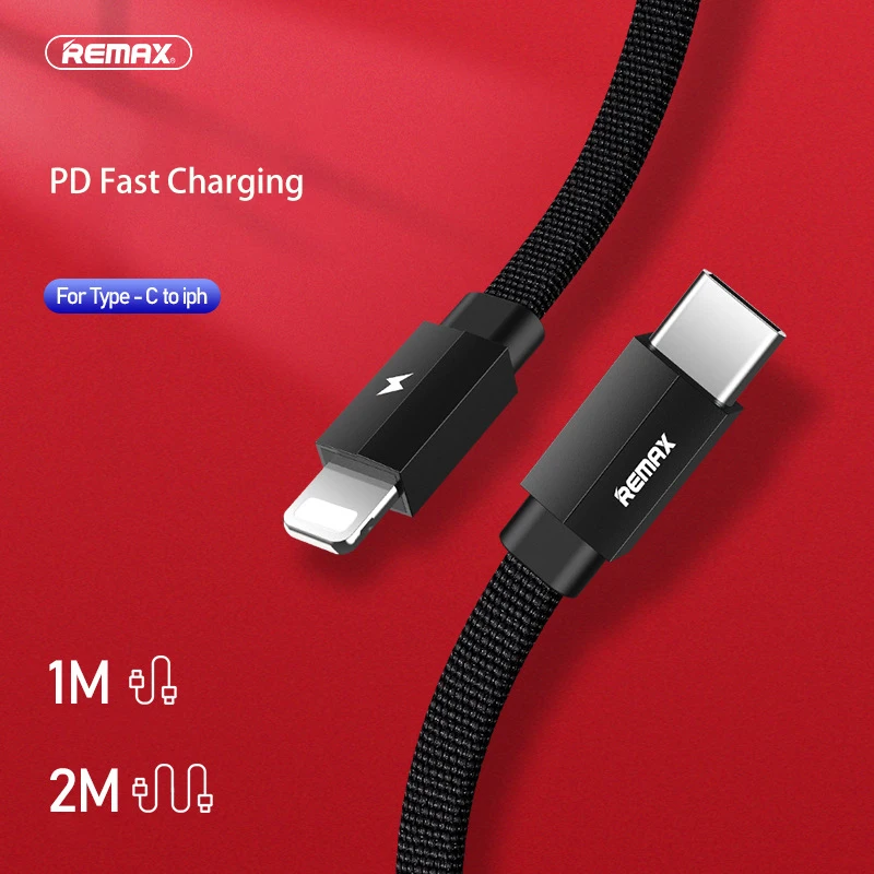 Remax USB C to Lightning Cable For iPhone 11 Pro XS Max X 8 18W PD Fast Charger Data Cable for Macbook iPad Pro USB C Cord
Remax USB C to Lightning Cable For iPhone 11 Pro XS Max X 8 18W PD Fast Charger Data Cable for Macbook iPad Pro USB C Cord