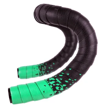 

Road Racing Bike Bar Tape Cycling Handle Belt Cork Damping Anti-slip EVA PU Cycling Handlebar Sponge Tape Wrap+Plugs