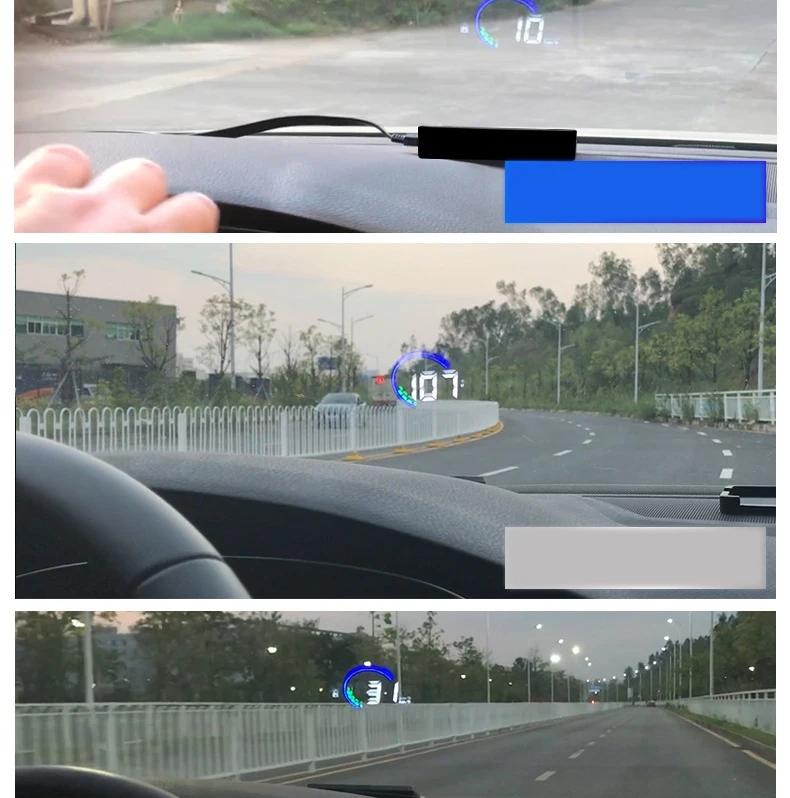 Дисплей на лобовое стекло автомобиля HUD Дисплей на лобовое стекло автомобиля Универсальный эскорт H6 проектор Цифровой дисплей автозапчасти XC-89