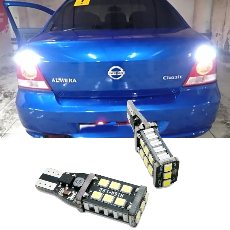 Задний фонарь Canbus T15 W16W для Nissan Altima Pathfinder R51 Juke Almera Note 6000K 2 шт.|Сигнальная лампа| |