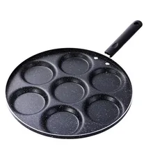 Nonstick Pan Mould Pancake-Pan Omelette Hamburg Multifunctional Black Household Egg-Dumpling