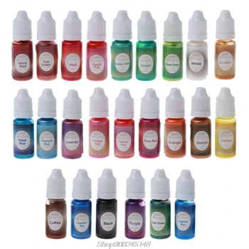 

24Color Pearlescent Resin Pigment Liquid Pearl-luster Resin Colorant Jewelry DIY Au11 20 Dropship
