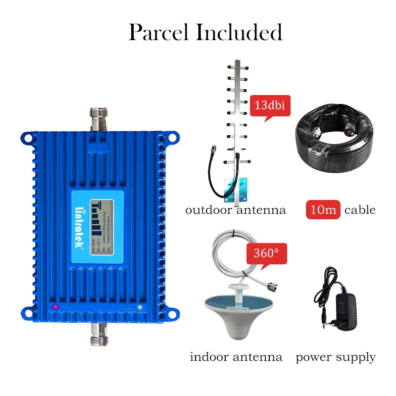  Lintratek 70dB High Gain 4G LTE B3 FDD 1800MHz Cellphone Signal Booster 4G Internet Cellular Amplif
