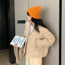 

2021 Parkas Winter All-match Solid Jacket Casual Coat Women Loose Outwear Long Parka Cotton Padded Overcoat Female Streetwear