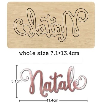 

Natale christmas Wooden die Scrapbooking Cutting Dies Suitable for common die cutting machines on the market 2020 new