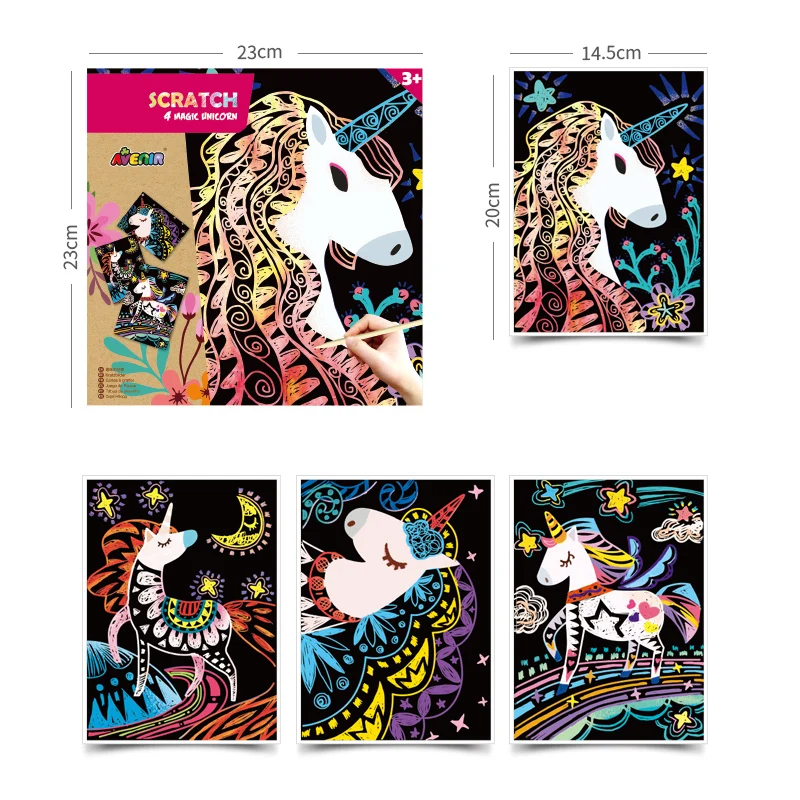 Billige DIY Kinder Malerei Zeichnung Scratch Kunst Stick Schaber Stift Schwarz Pinsel Für Scratch Skizze Kunst Papiere Boards Werkzeuge Mädchen Jungen geschenke