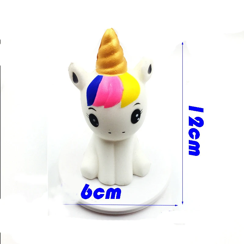 10 pcs novo 12 cm jumbo unicornio 04