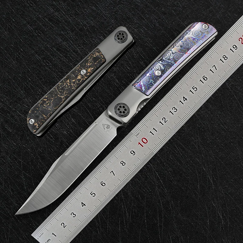 Складной нож Maxace Mcstudio циркониевый клинок S110V титановая ручка для кемпинга охоты