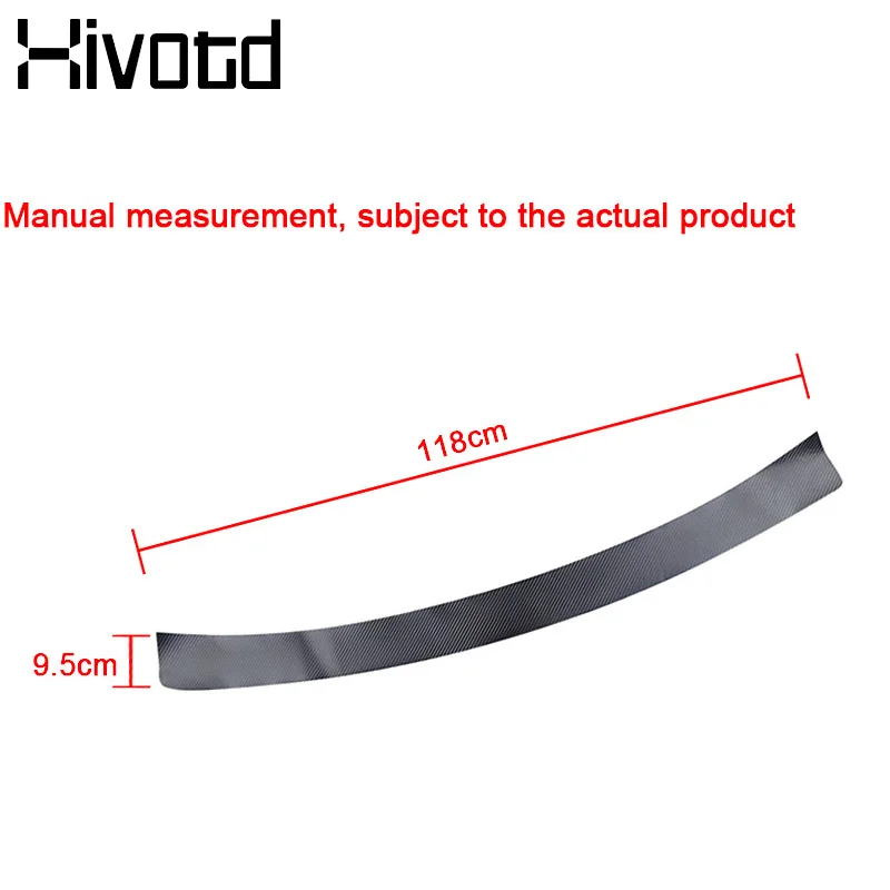 Hivotd For Volkswagen vw Tiguan 2 Car Accessories interior Rear Guard Bumper leather Sticker Sill Pad Car Styling Trim