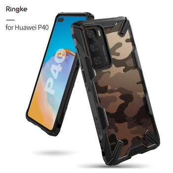 

Ringke Fusion-X For Huawei P40 Case Transparent Hard PC Back Soft TPU Frame For Huawei P40 Pro Back Cover Frame Hybrid