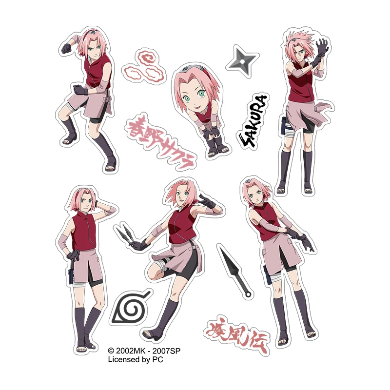 Officially Licensed NARUTO Character Cosplay Stickers Collection