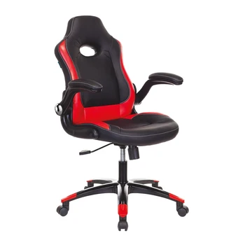 

Armchair game bureaucrat viking-1n, on wheels, artificial leather, black/red, (viking-1n/bl-red)