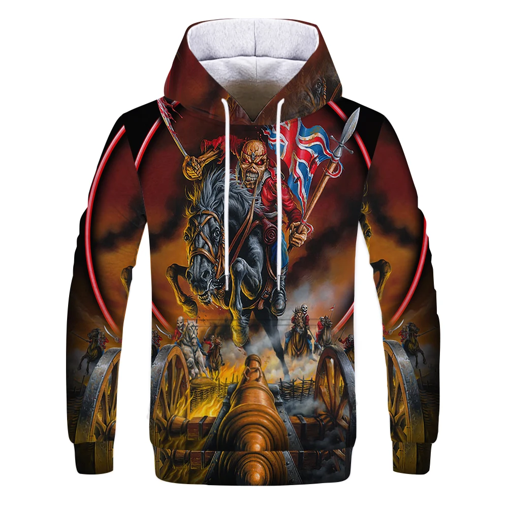 

2020 Hot new skull men's Hoodie Sweatshirt 3D printing funny hip hop hoodie Gothic Skull Hoody autumn jacket men's sportswear