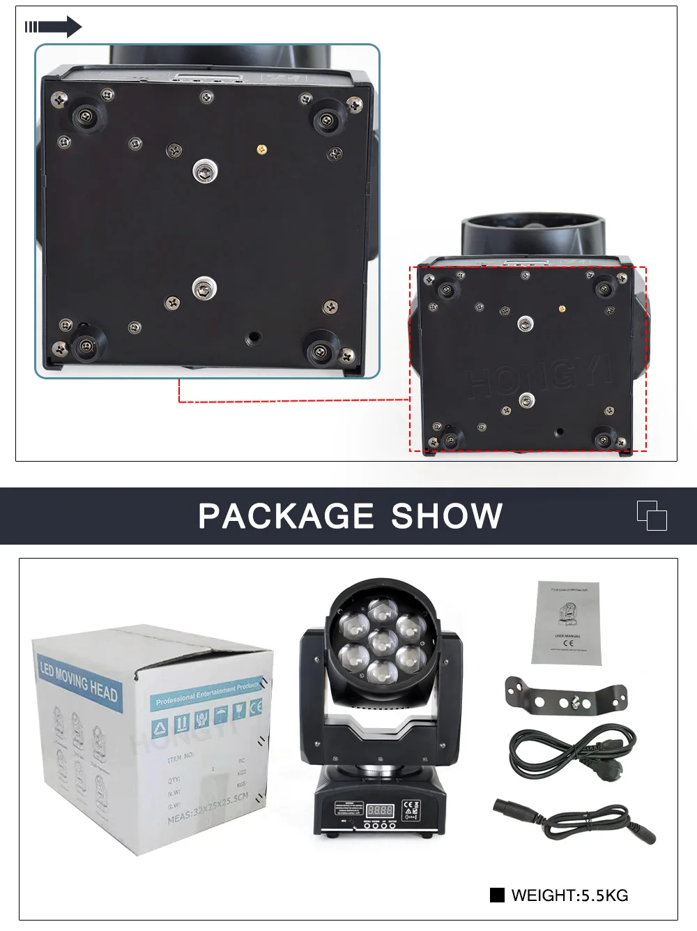 Bee Eye Moving Head led 7x12 Вт RGBW 4в1 Zoom DMX сценический светильник Dj диско-луч моющийся движущийся головной светильник
