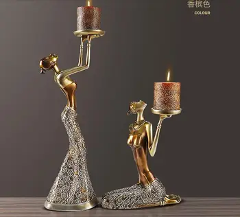 

European Retro Candlestick, Candlelight, Dinner Props, Romantic Lights, Table Decorations,Candle Holder