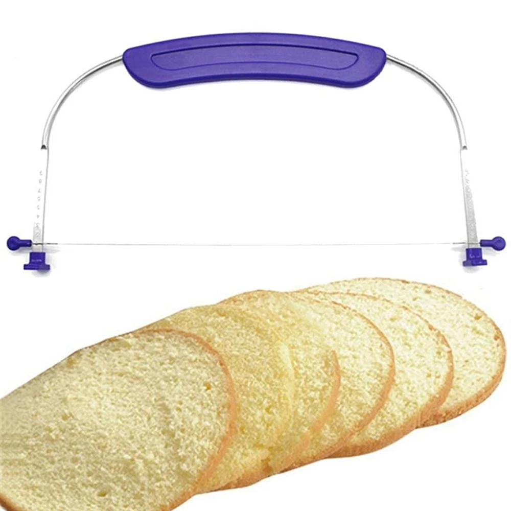 Adjustable Stainless Steel Cake Slicer Kitchen Accessories Single Line Cake Layerer Bakeware Bread Slicer Pastry Cutting Tools cake slicer