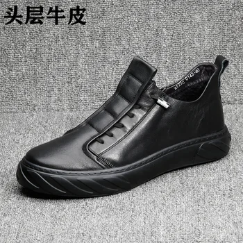 

The new 2020 men's shoes leather men's sandals fashion sports shoes joker black male leisure shoes a undertakes