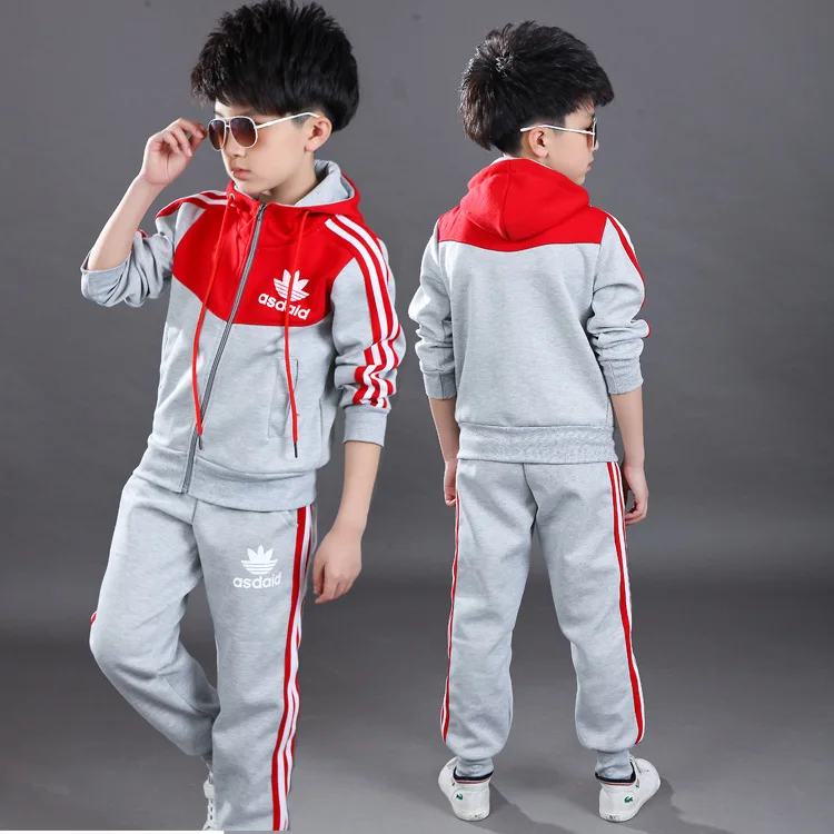 

BOY'S Hooded Set 2018 Autumn New Style Korean-style Childrenswear Big Boy School Uniform Set Children Two-Piece Set