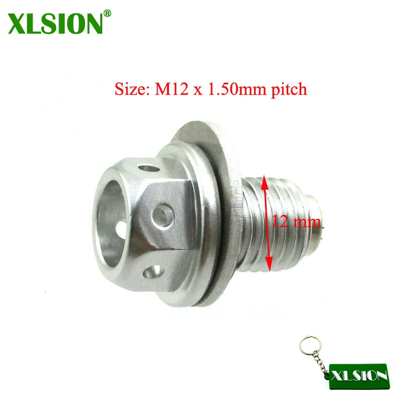 XLSION M12 x 1,50 мм Шаг магнитного масла дренажный болт Вилка Винт для 50cc 70cc 90cc 110cc 125cc яма грязи покрытие для велосипеда Quad CRF50