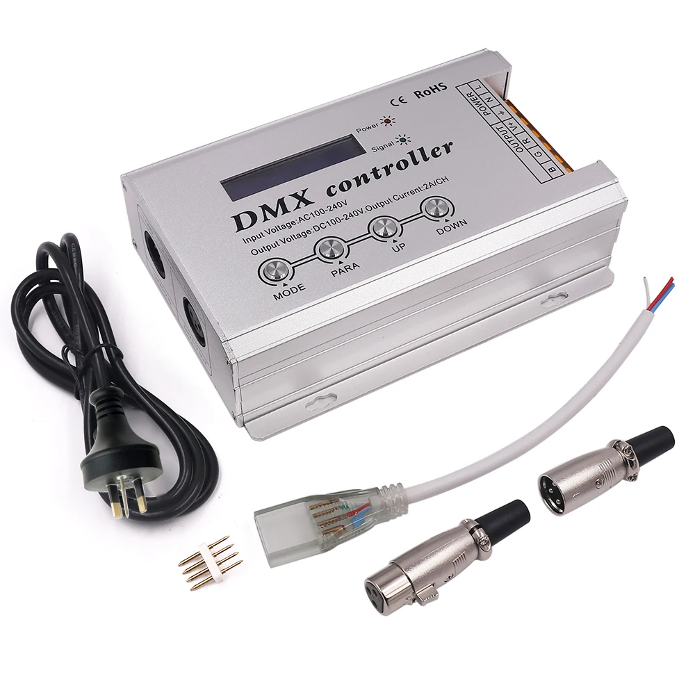 Dmx300 AC 100 В/220 В высокое Напряжение RGB dmx-контроллер декодер 3ch x 2A для 100 В/ 220 В rgb led неоновый свет полосы dmx консоли Новые