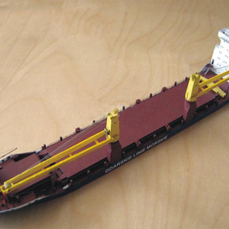 1PC New 1:400 Gdansk Cargo Ship DIY Handcraft 3D Paper Card Model Sets MYPANDA