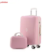 Милые женские сумки на колёсиках, наборы, Спиннер, пароль, чемодан на колесиках, 20 дюймов, Корейская сумка на колесиках, дорожная сумка, багажник